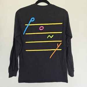 Rex Orange County Black Long Sleeve Graphic Tee Size S Retro IndiePop Streetwear